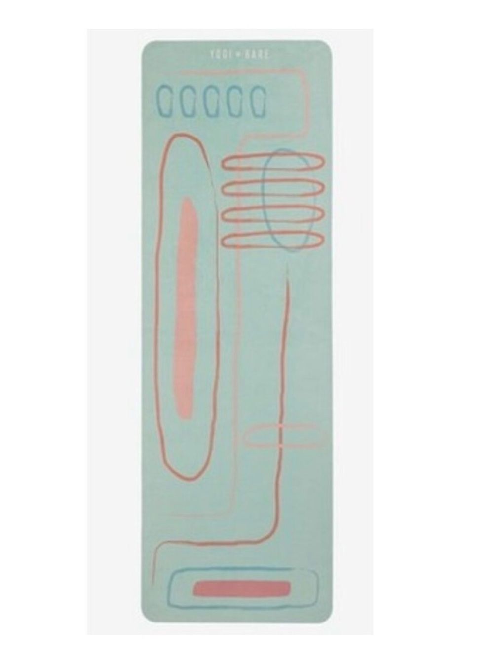 YOGI BARE Folding‎ Travel Yoga Mat with Pouch (Abstract Green) BRAND-NEW W/TAGS!